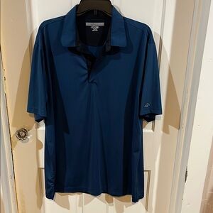 Greg Norman Collection Blue Polo Shirt Classic Design